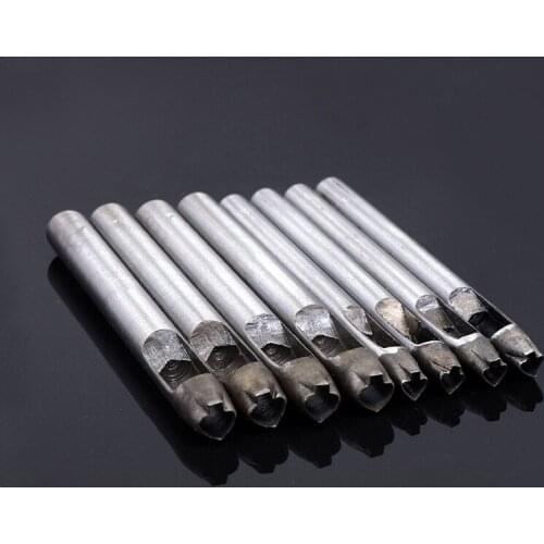 Spades a Fan Used Flower hua chong DIY Leather Punch Tool Rushed round Punch Pattern Punch