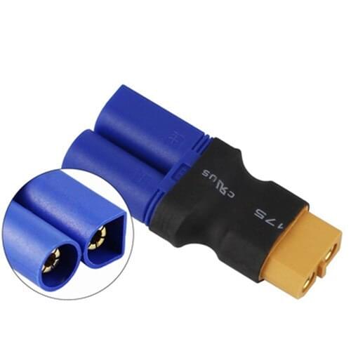 1Pcs Amass XT60 Female To EC5 Male Plug Connector With Sheath For RC Lipo Battery Multicopter Quadcopter Airplane