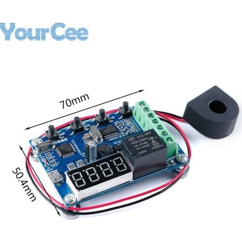 Overcurrent Relay Module AC Current Detection Measurement Digital Display Overcurrent Protection TTL Output DC 12-24v