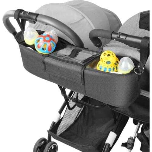 New Baby Twins Stroller Bags Large Capacity Diaper Bags Outdoor Travel Hanging Carriage Mommy Bag Infant Care Organizer Crib Bag