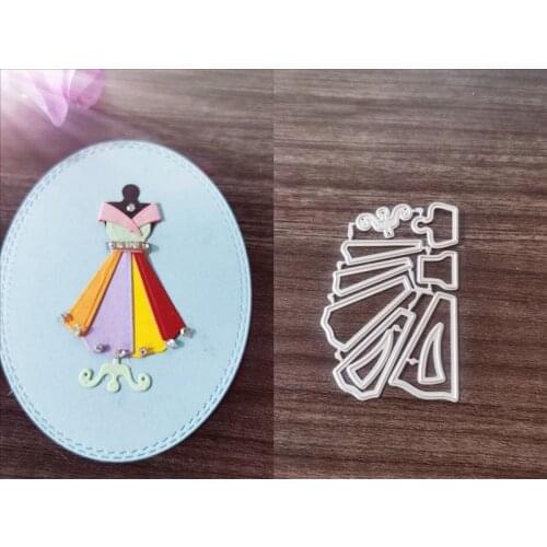 Girls' evening dress Metal Cutting Dies for DIY Scrapbooking Album Paper Cards Decorative Crafts Embossing Die Cuts