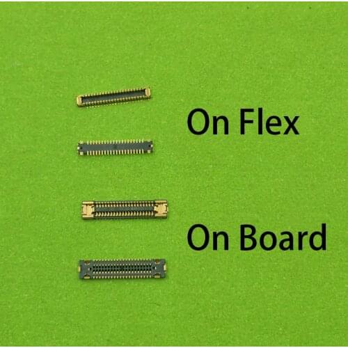 2pcs Lcd Display Screen FPC Connector For Samsung Galaxy M40 M405F A60 A6060 A606 A606F Port Plug On Logic Board Flex 40pin