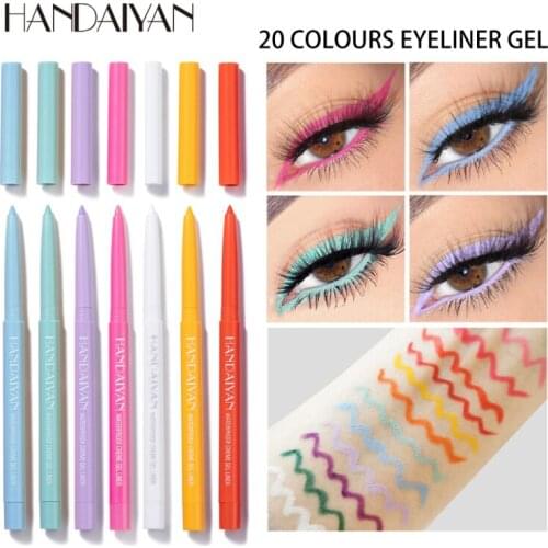 20 Colors Eyeliner Pen Longlasting Waterproof Sweatproof Not Blooming Eyeliner Glue Pen Eye Makeup Cosmetics Tools dropshipTSLM2