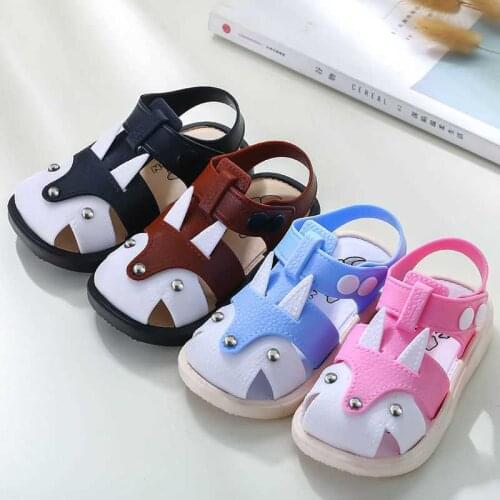 2020 summer childrens shoes girls' Baotou sandals Korean Version cute versatile Kids Beach Shoes Boys' sandals HY005