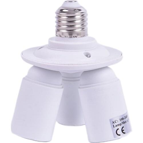 3 in 1 studio E27 lamp socket splitter Bulb Adapter Holder Converter