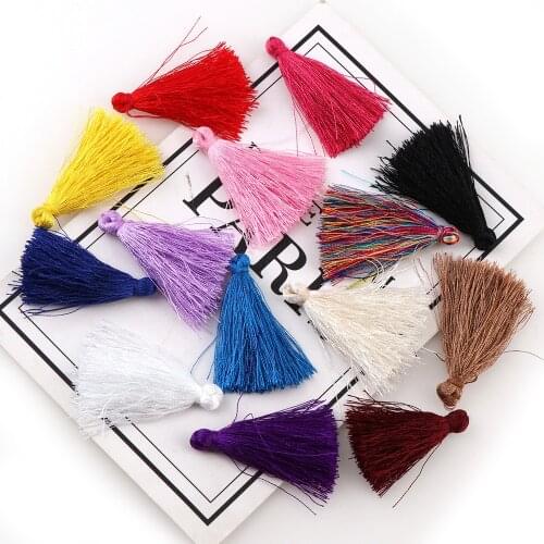 30pcs 40mm Mini Cotton Tassels Small Tassels For Boho Jewelry Making Supplies Bracelet Earrings Findings Components