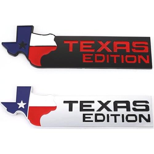 3D Texas Edition Badge Emblem Decal Sticker for Jeep Grand Cherokee Renegade Patriot Compass Wrangler Liberty Renegade Commander