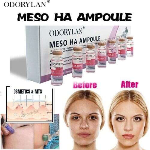 5ML Cross-linked HA Serum Mesotherapy Hyaluronic Acid Pure Micro Molecular HA Collagen MTS BB Cream Skin Whitening Ampoule