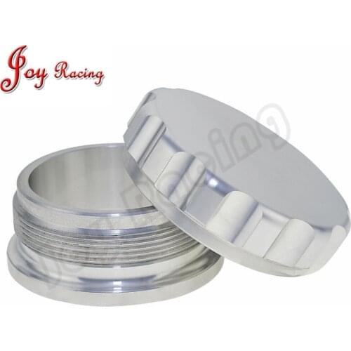 1.5inch Billet Fuel Cap Weld On Filler with Silver Cap Aluminum Fuel Tank Cap Cover