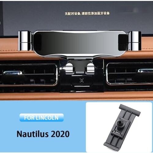 Car Mobile Phone Holder For Lincoln Nautilus 2020 Special Air Vent Mounts Stand GPS Gravity Navigation Bracket Car Accessories