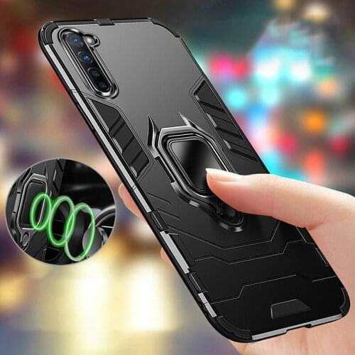 Car Holder Ring Hard PC Phone Case For OPPO Reno 3 2 Z 2Z 2F 4Z 4 Pro Find X2 Lite Neo A5 A9 2020 Realme 6 7 Pro 6S 6i 7i Cover