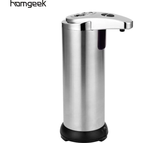 250ML Stainless Steel IR Sensor Touchless Waterproof Automatic Liquid Soap Dispenser for Kitchen Bathroom Home