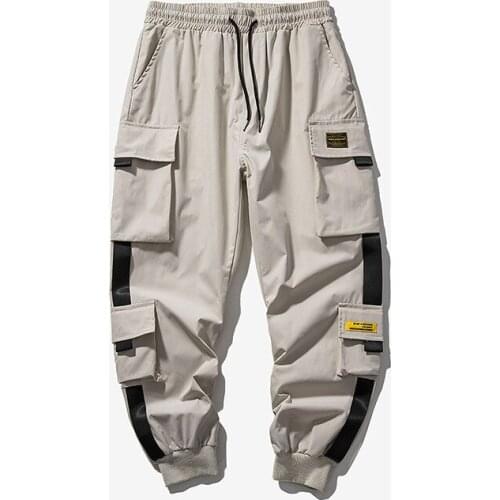 Mens Jogger Cargo Pants Hip Hop Men Multiple Pockets Sweatpants Male Jogging Streetwear Casual Man Trousers Harem Pants