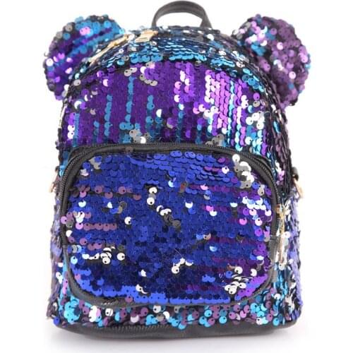 Boutique recommended new mini sequined shoulder bag handbags street trend wild double shoulder single shoulder dual-use backpack