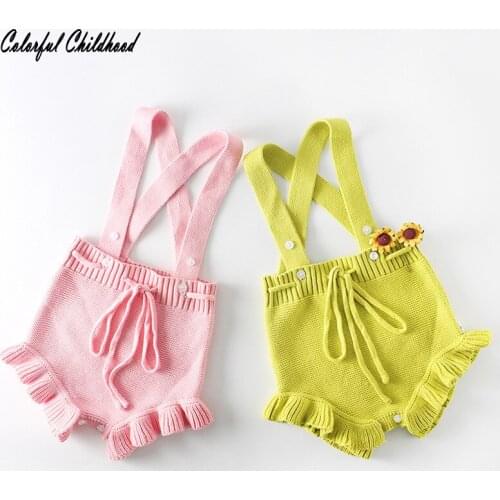 Newborn baby romper Autumn Winter costume boy/girls clothes knited overalls children jumpsuit girls clothing 0-24m