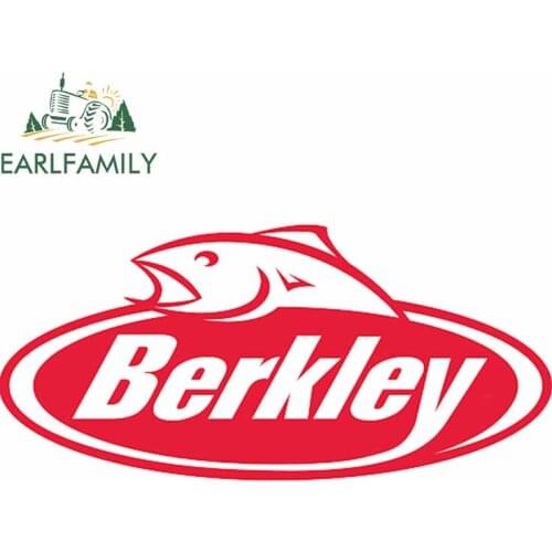 EARLFAMILY 13cm for Berkley Graphics Car Stickers and Decals Vinyl Bumper Door Boat JDM Waterproof Decoration Vinyl Car Styling