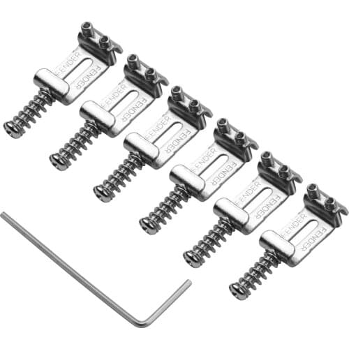 Electric Guitar Bridge Saddles With Wrench Electric Guitar Replacement Parts for ST Guitar 6Pcs guitar accessories