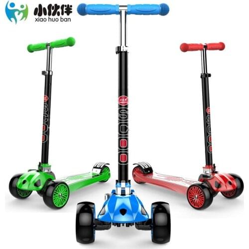 GF08 New Real Kids Light Scooter Child2-15 Age Midou Toddler 3 in1 Kick Scooter With Big Light Up Wheels, CE Was Approved