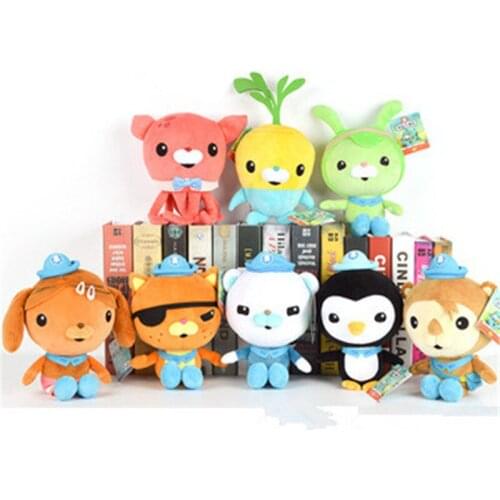 20-30cm The Octonauts Plush Toys Hot Sale Soft Cute Barnacles Peso Animal Stuffed Toys Doll For Kids Birthday Gifts 2021