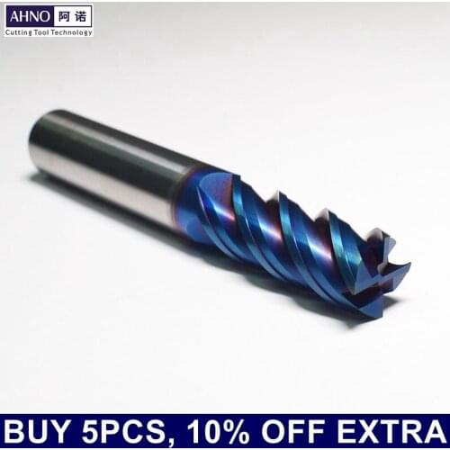 HRC65 CNC Tungsten Carbide End Mill For Hardened Marterial Stainless Steel Factory Outlets
