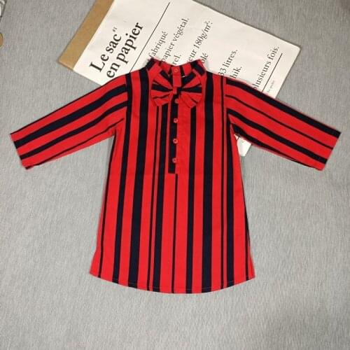 BOBOZONE RED Vertical Shirt dress for kids boys girls