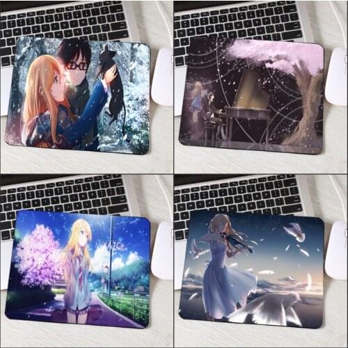 Mairuige Hot Anime Your Lie In April Cute Lovely Animation Products Mini Pc Mouse Pad Miyazono Kaori Girls Pattern for Friend