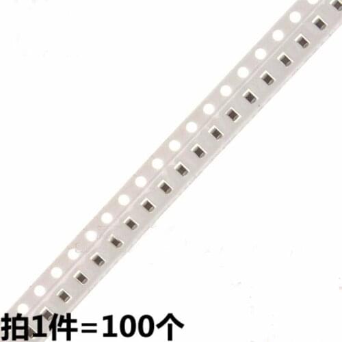 100pcs/lot 0805 chip capacitor 105M 105K 1UF 105P 50V nonpolar capacitor
