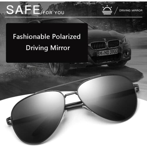 Fashion Double Beam Polarized Sunglasses Oversized Spring Leg Alloy Sunglasses Retro Driving Glasses Black Pilot Sun Glasses