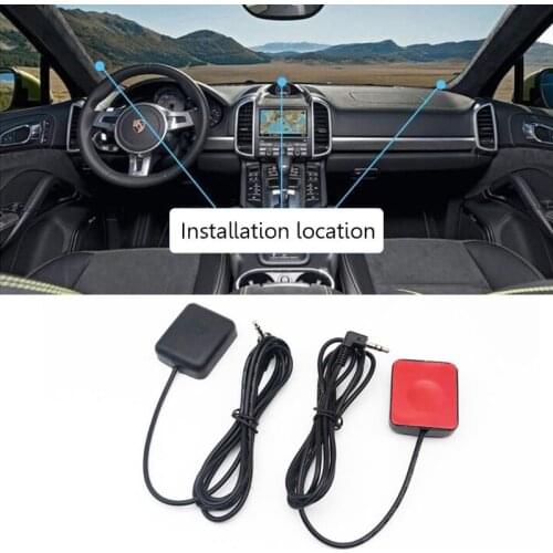 Car DVR Recorder GPS Navigation Accessories External Antenna Module 3.5mm Plug Black