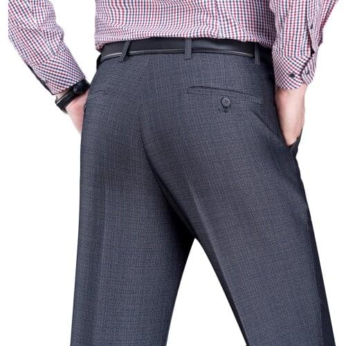 Mu Yuan Yang 2020 New Mens Clothing Suits & Blazer Suit Pants Man Formal Autumn Winter Thicken Dress Pants Wool Blend