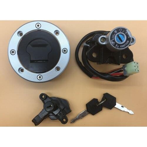 Motorcycle Ignition Switch Fuel Gas Cap Lock Key Kit For ​Suzuki GSF1200 Bandit 1996-2005 GSF600 1996-1999