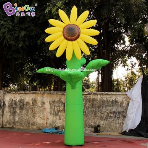 Personalized 5m height giant inflatable sunflower / 16 feet big sunflower inflatable toys
