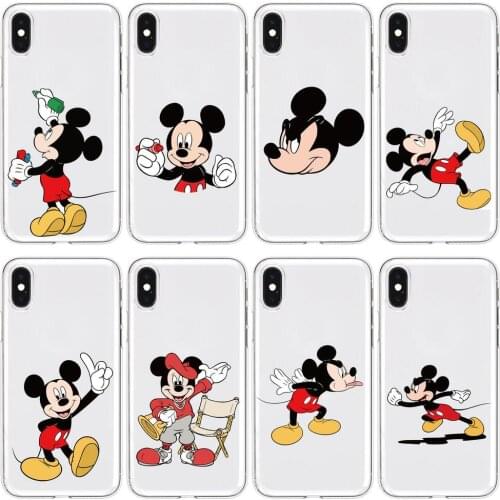 Disney Anime Transparent Phone Case For XiaoMi Redmi Note 10 9S 8 7 6 5 A Pro T Y1 Anime Cover Silicone Pre