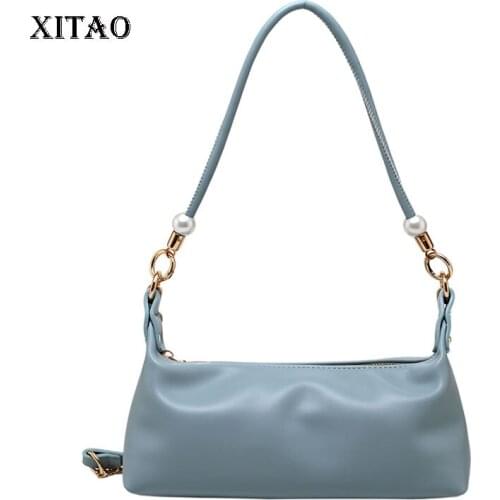 XITAO Fashion Women Shoulder Bags Simplicity Temperament 2021 New High Sense of All-match Armpit Small Square Bag WMD3172