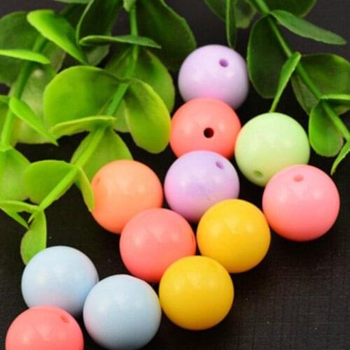 100pcs 6mm DIY Craft Candy Ball Beads DIY Bracelet Necklace Beads for Jewelry Making DIY Earring Necklace Acrylic Beads