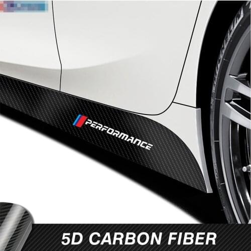 2 Pcs Car Door Side Skirt Stripes Sticker M Performance Body Vinyl Decal For BMW F20 F30 F15 F16 G30 F10 Z4 E60 E90 G20 F31 F32