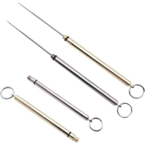 2pcs Silver Gold Titanium Pocket Toothpick Holder Reusable Toothpick With Waterproof Stainless Steel Box Mini Toothpick Holder