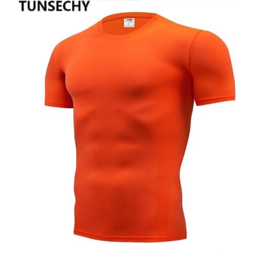 2020 TUNSECHY Brand Clothing 13 colors Men T Shirt Fitness T-shirts Mens O- neck Male TshirtsX S-4XL