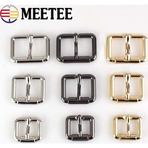 4/8pcs Meetee 16/20/25/32/38mm Metal Pin Belt Buckle Handbags Bag Strap Adjust Hook Clasp DIY Sewing Crafts Hardware Accessories