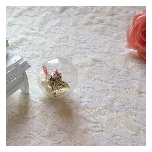 5CM 150pcs transparent plastic Christmas decoration ball,hanging christmas baubles,clear plastic ball