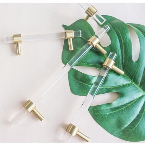 Acrylic Handles for Furniture Kitchen Door Handles Drawer Pulls Cabinet Knobls and Handles Cupboard Handles Transparent Pulls