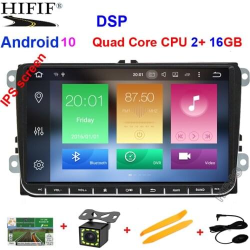 2 Din Android 9 Car Multimedia GPS Navigation For Amarok Volksagen VW Passat B6 golf 56 Skoda Octavia 2 Superb 2 Seat Leon radio