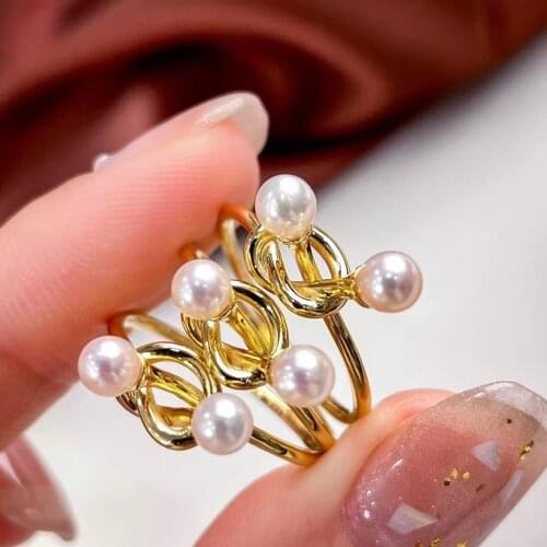 DIY Fashion 925 Sterling Silver Adjustable Finger Ring Base Settings Findings Jewelry Parts Fittings Accessories for Beads