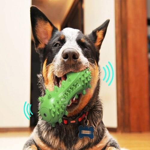 Pet interactive voice toy molar stick dog toothbrush remove stone tooth grinder enhance intelligence bone dog accessories pet pr