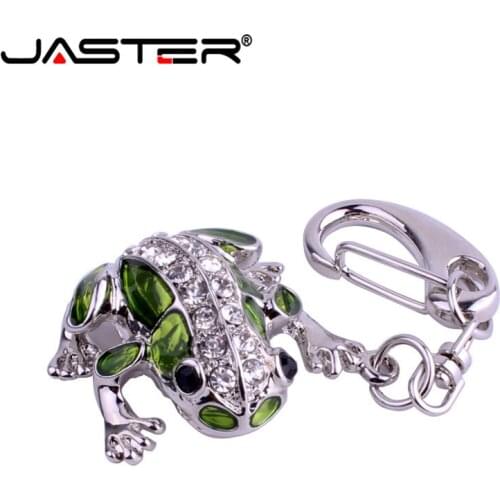 JASTER Promotional Fashion Creative Crystal Frog 4GB 8GB 16GB 32GB 64GB USB 2.0