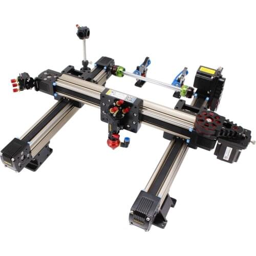Mjunit aluminum profile sliding xy axis linear guide rail with high speed for one head or dual head module laser machine