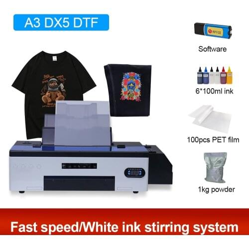 Multifunction DTF Printer A3 T-Shirt Printing Machine impresora DTF A3 Printer For Hoodies Jeans Shoes Caps Direct Transfer Film