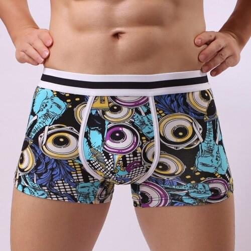 Soft Sexy Briefs Underpants 2020 New Fashion Spring Mens Cotton print Underwear Shorts