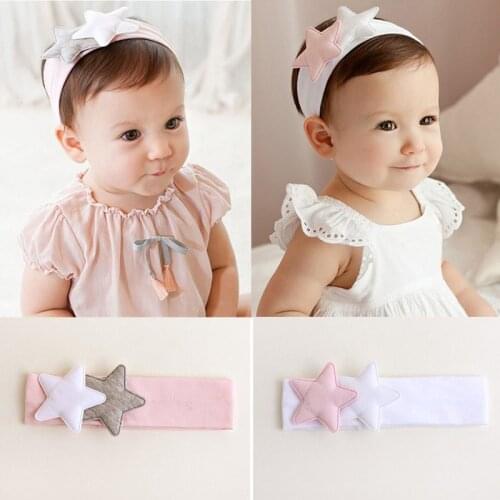 Soft Toddler Headband Kids Baby Girls Star Pattern Headband Newborn Infant Headdress Hair Band Hair Accessories Photo Props