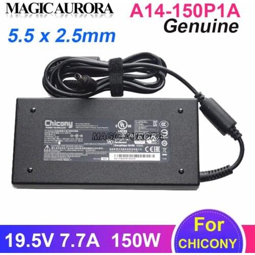 Genuine 19.5V 7.7A A14-150P1A ADP-150VB B AC Adapter Charger For MSI GS60 GS70 GE62 MS16P6 GS63VR GAMING Notebook Power Supply